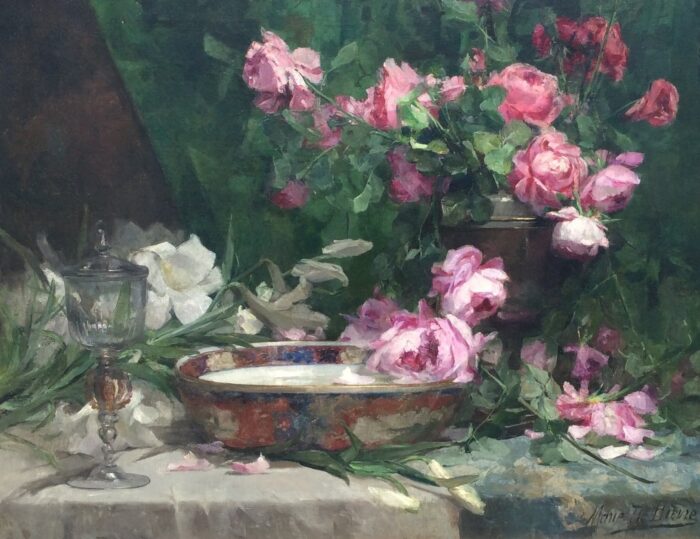“A Still Life with Roses and Lilies”