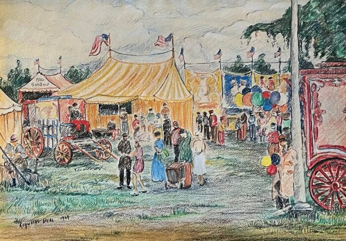 “Circus Scene, The Big Show“