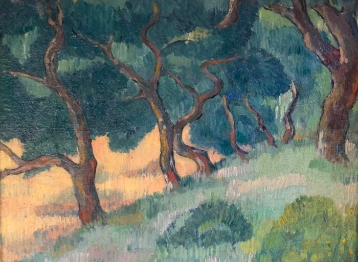 “Brittany Landscape with Trees”