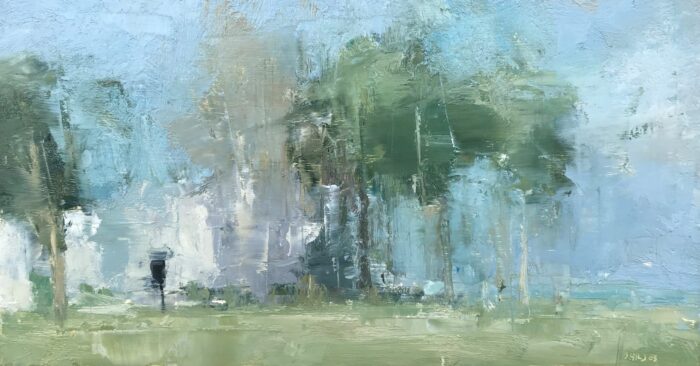 “Building and Trees, Brisk Air”