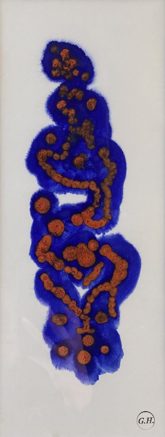 “Blue and Orange Abstract Movement”