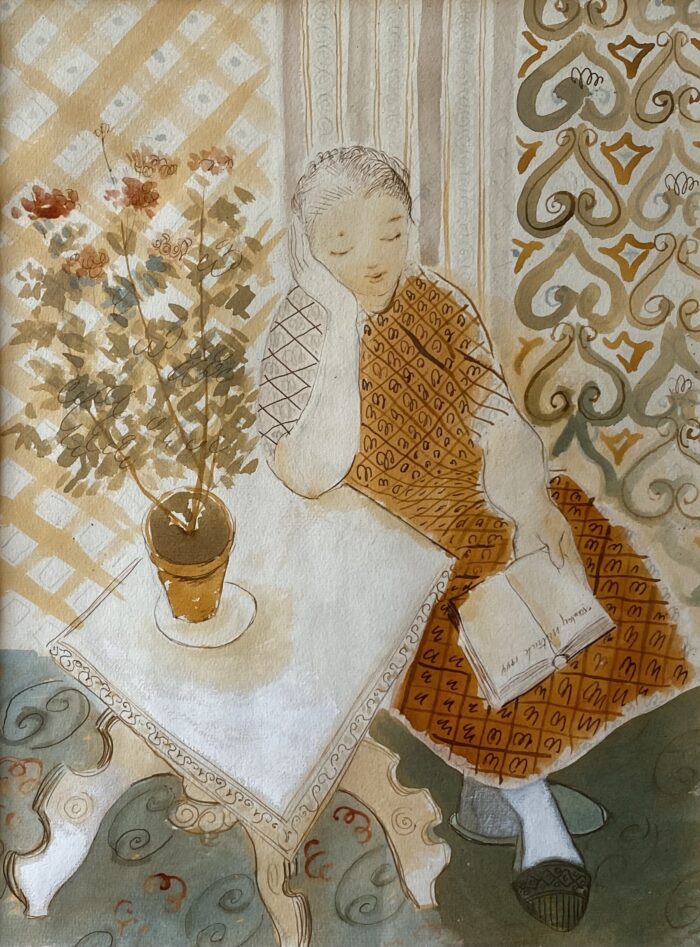 “Woman reading”
