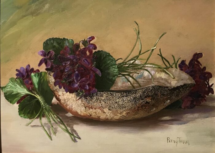 "Still Life with Violets”
