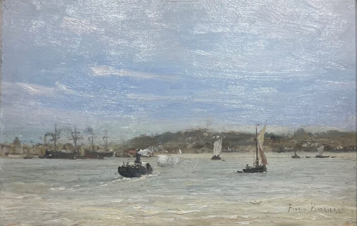 “Boats Near Bordeaux”